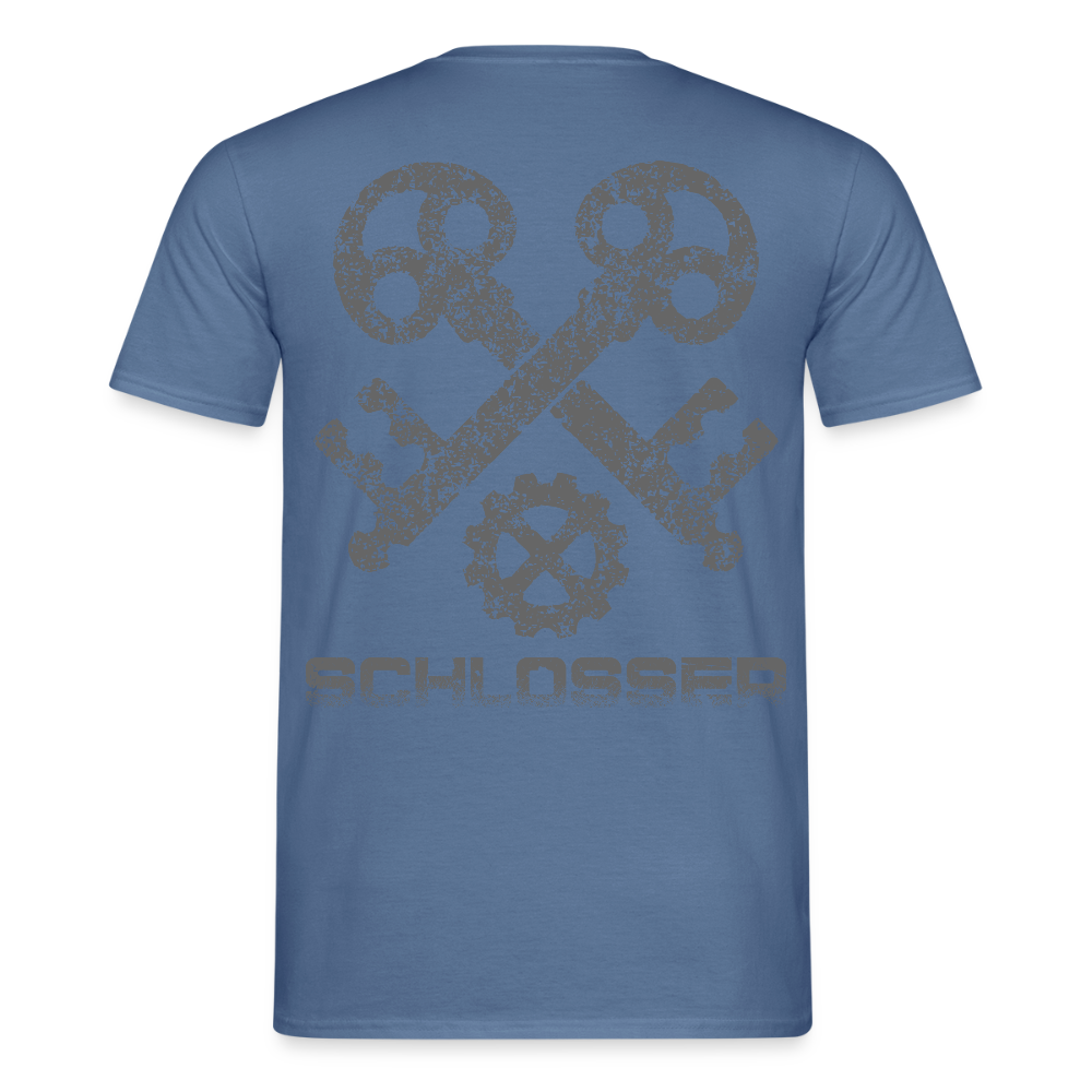 Unisex T-Shirt "Schlosser" Taubenblau Männer T-Shirt