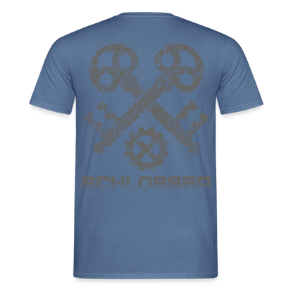 Unisex T-Shirt "Schlosser" Taubenblau Männer T-Shirt