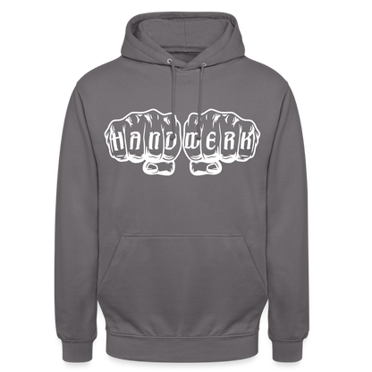 Unisex Hoodie "Handwerk" Mittelgrau Unisex Hoodie