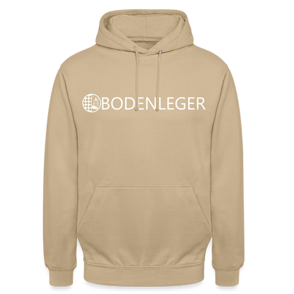 Unisex Hoodie "Bodenleger" Beige Unisex Hoodie