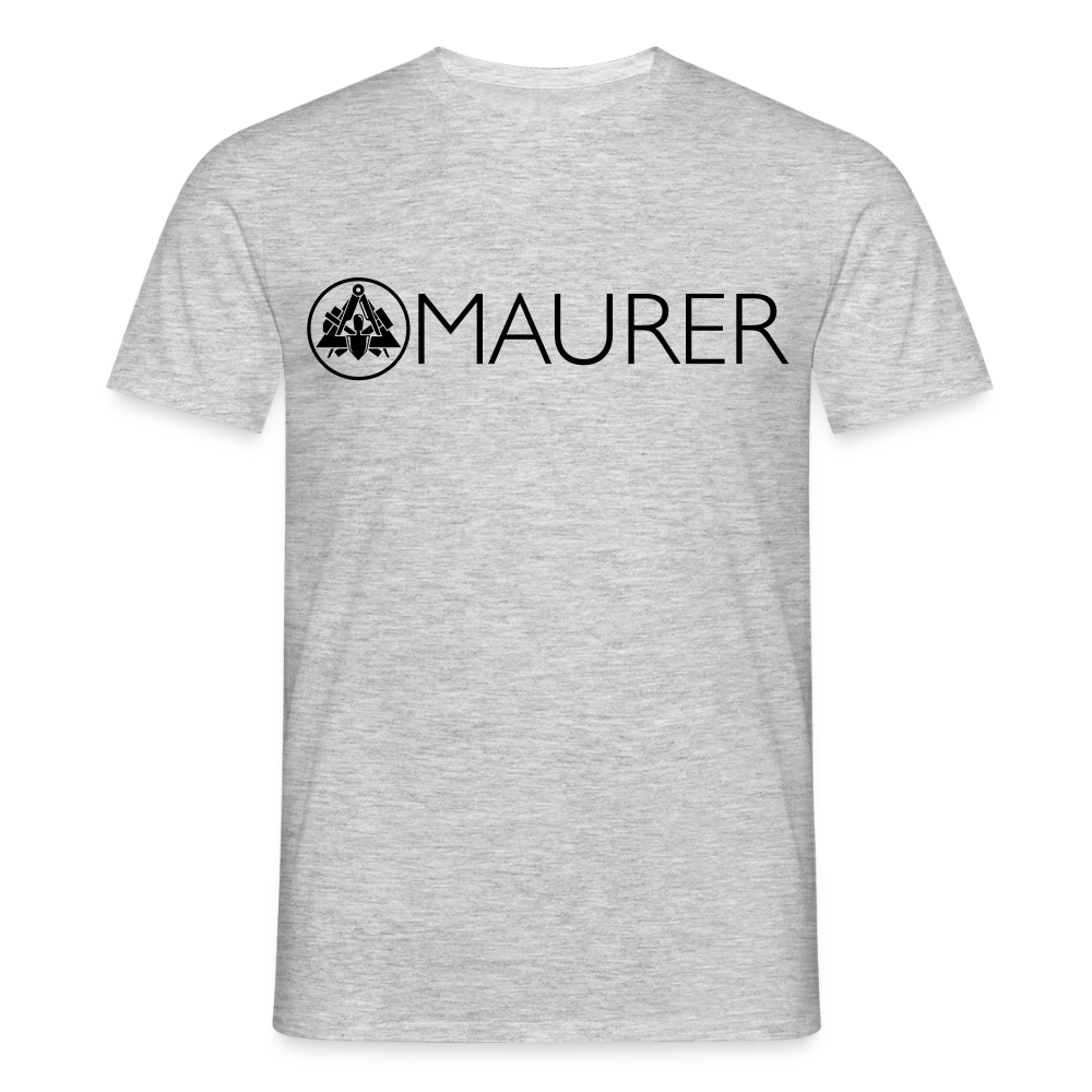 Unisex T-Shirt "Maurer" - Grau meliert