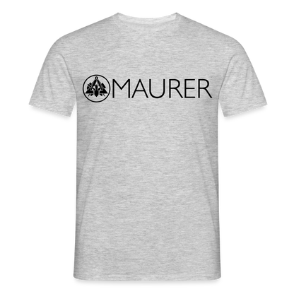 Unisex T-Shirt "Maurer" Grau meliert Männer T-Shirt