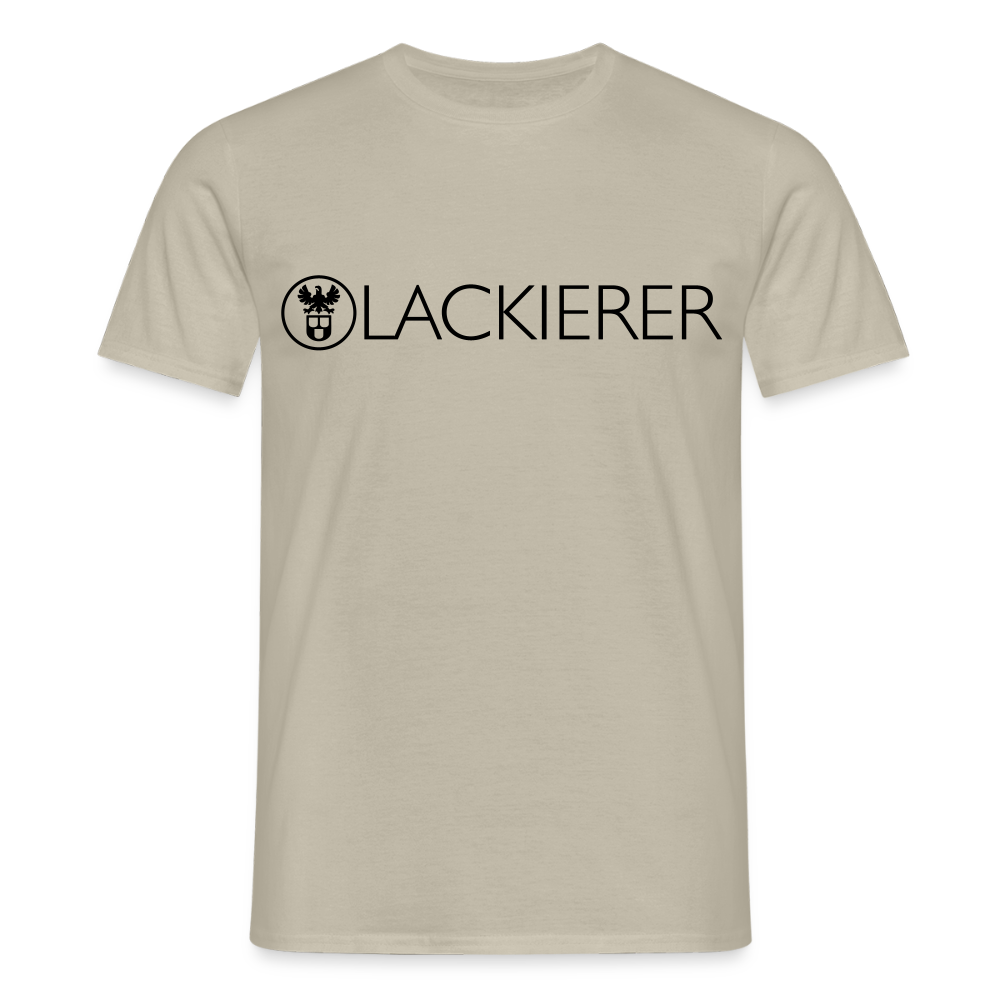 Unisex T-Shirt "Lackierer" Sandbeige Männer T-Shirt