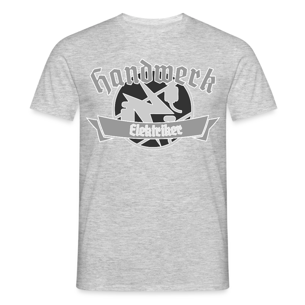 Unisex T-Shirt "Elektriker" Grau meliert Männer T-Shirt