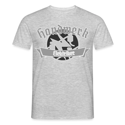 Unisex T-Shirt "Elektriker" Grau meliert Männer T-Shirt