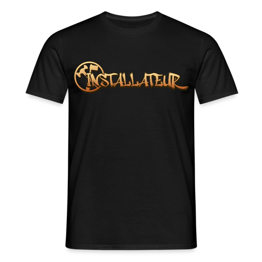 Unisex T-Shirt "Installateur" - Schwarz