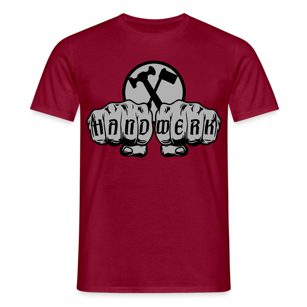 Unisex T-Shirt "Installateur" Ziegelrot Männer T-Shirt