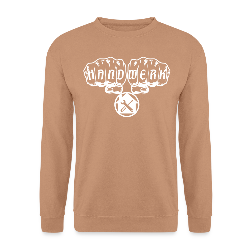 Unisex Pullover "Hausmeister" Mocca Unisex Pullover