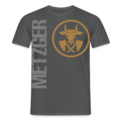 Unisex T-Shirt "Metzger" Anthrazit Männer T-Shirt