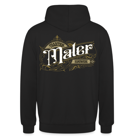 Unisex Hoodie "Maler" Nostalgie Handwerk Schwarz Unisex Hoodie