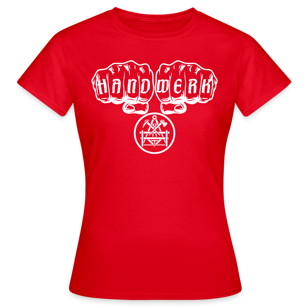 Frauen T-Shirt "Betonbauer" Rot Frauen T-Shirt