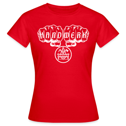 Frauen T-Shirt "Betonbauer" Rot Frauen T-Shirt