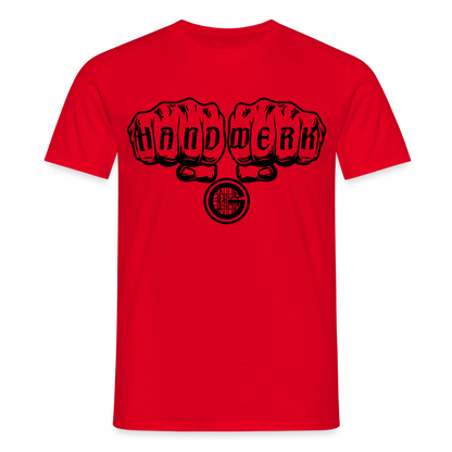 Unisex T-Shirt "Gerüstbauer" Rot Männer T-Shirt