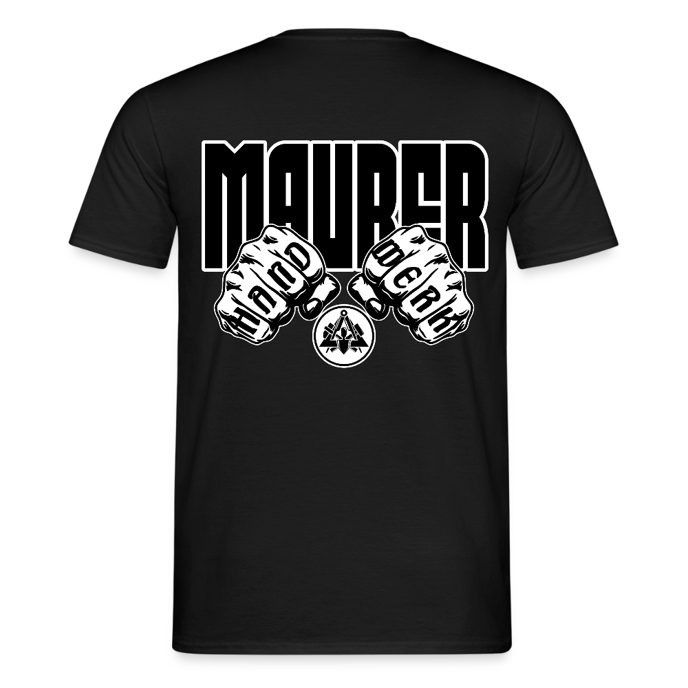 Unisex T-Shirt "Maurer" Schwarz Männer T-Shirt