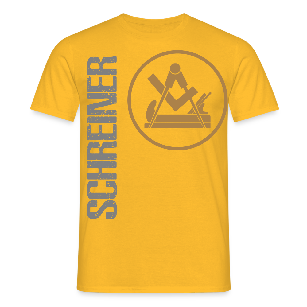 Unisex T-Shirt "Schreiner" Gelb Männer T-Shirt