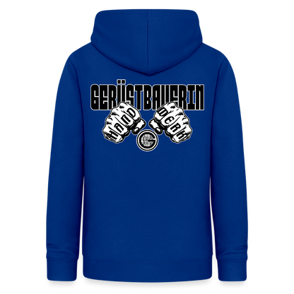 Frauen Hoodie "Gerüstbauerin" (beidseitig beruckt) - Royalblau