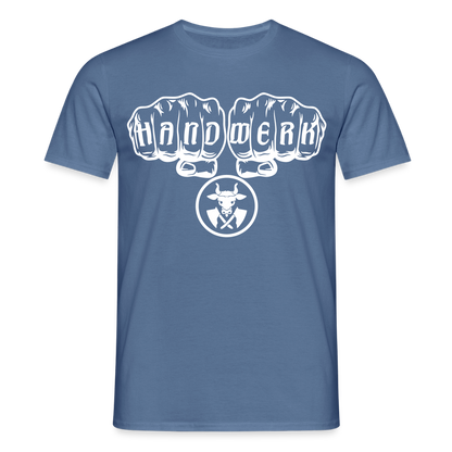 Unisex T-Shirt "Metzger" Taubenblau Männer T-Shirt