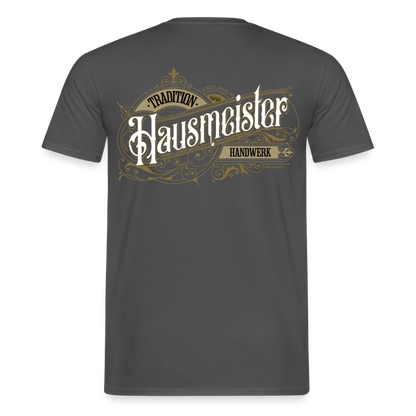 Unisex T-Shirt "Hausmeister"-Nostalgie von Spreadconnect, Männer T-Shirt mit nostalgischem Hausmeister-Design, Baumwollstoff