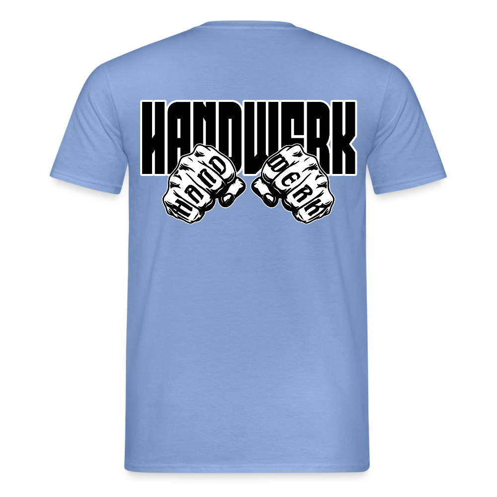 Unisex T-Shirt "Handwerk" (beidseitig bedruckt) carolina blue Männer T-Shirt