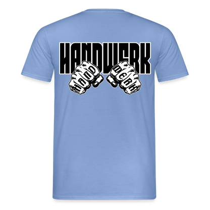 Unisex T-Shirt "Handwerk" (beidseitig bedruckt) carolina blue Männer T-Shirt