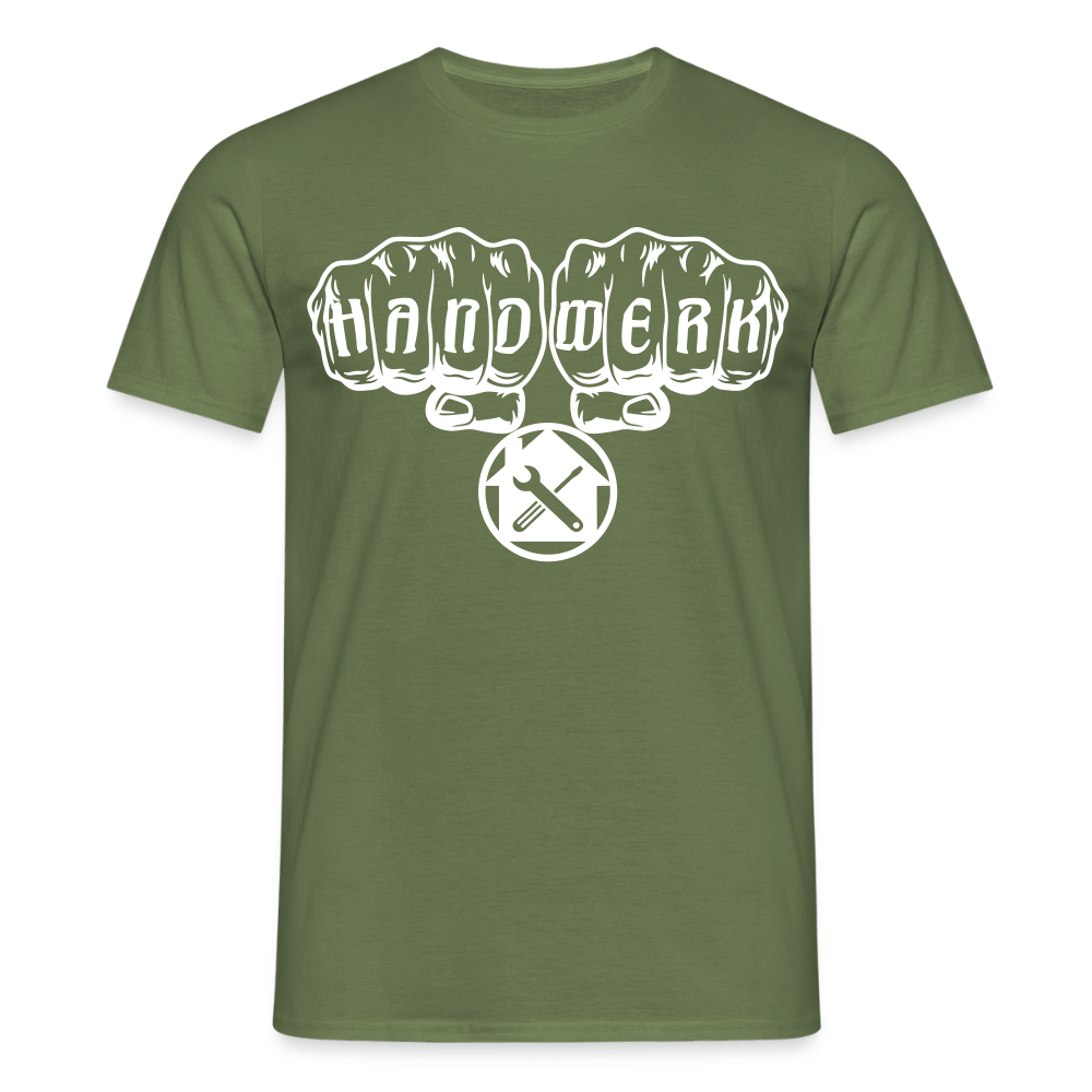 Unisex T-Shirt "Hausmeister" Militärgrün Männer T-Shirt
