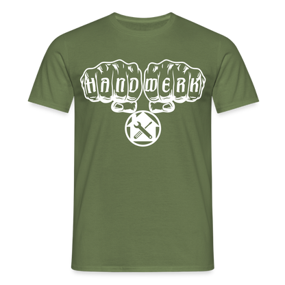 Unisex T-Shirt "Hausmeister" Militärgrün Männer T-Shirt