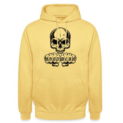 Unisex Hoodie "Skull-Handwerk" Zitronengelb Unisex Hoodie