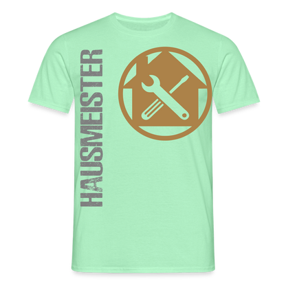 Unisex T-Shirt "Hausmeister" Mintgrün Männer T-Shirt