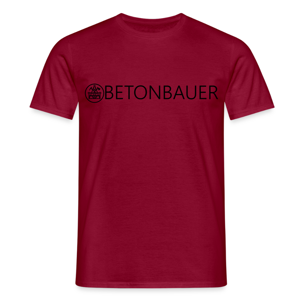 Unisex T-Shirt "Betonbauer" Ziegelrot Männer T-Shirt
