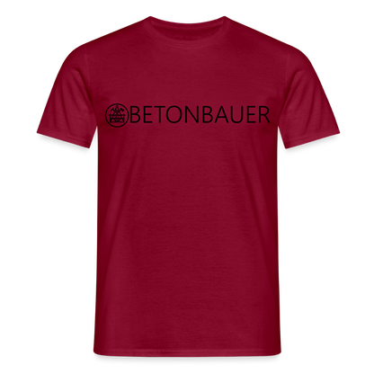 Unisex T-Shirt "Betonbauer" Ziegelrot Männer T-Shirt
