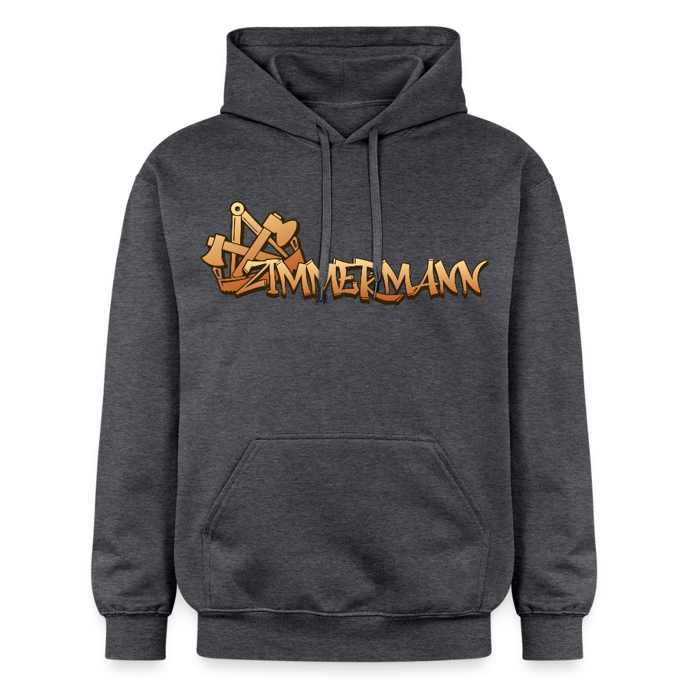 Gildan Unisex Softstyle® "Zimmermann" Dunkelgrau meliert Gildan Unisex Softstyle® Midweight Hoodie
