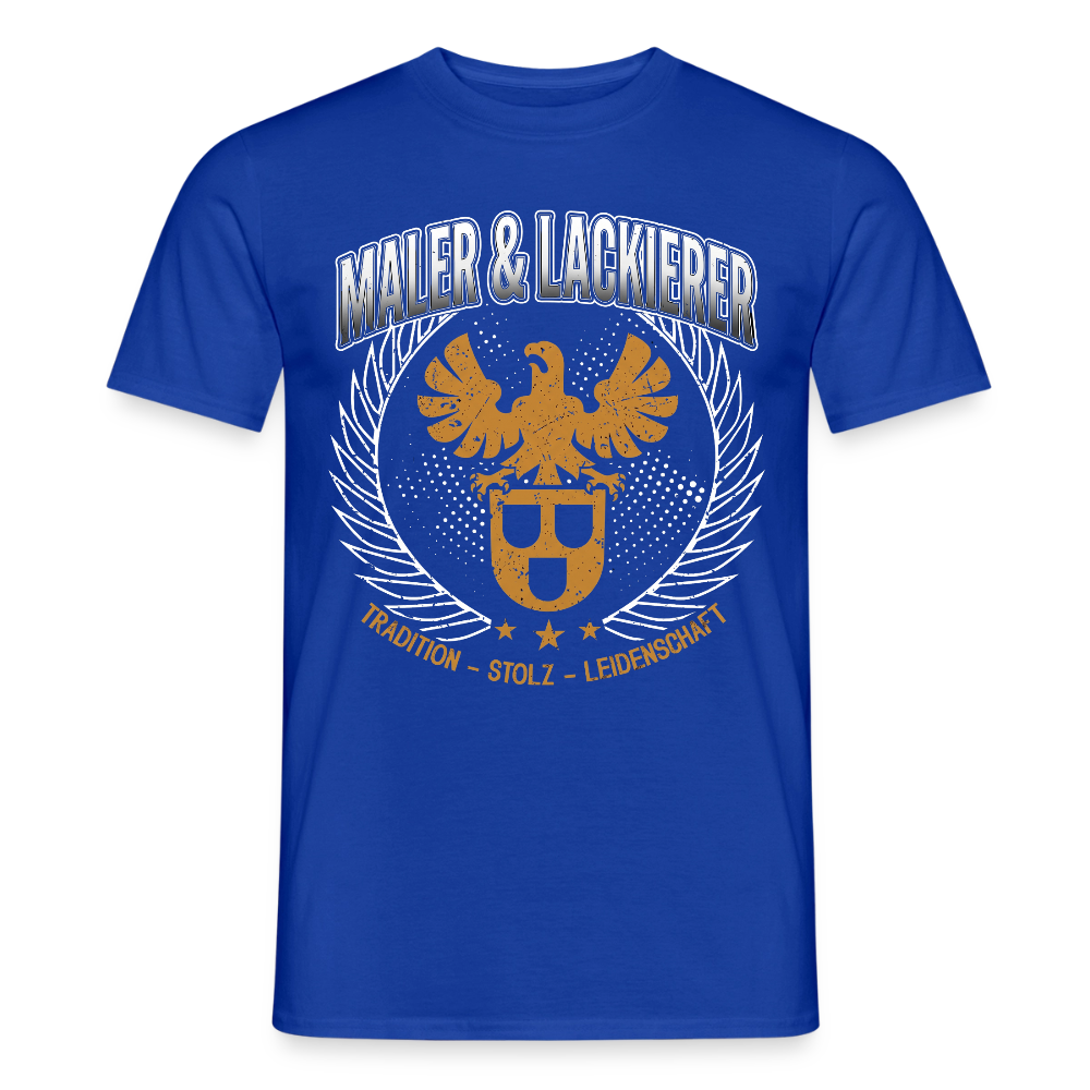 Unisex Maler & Lackierer T-Shirt von Spreadconnect, Männer T-Shirt mit traditionellem Design, auf weißem Hintergrund sichtbar