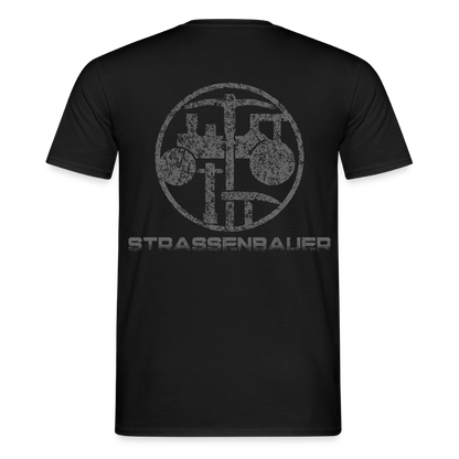 Unisex T-Shirt "Strassenbauer" Schwarz Männer T-Shirt