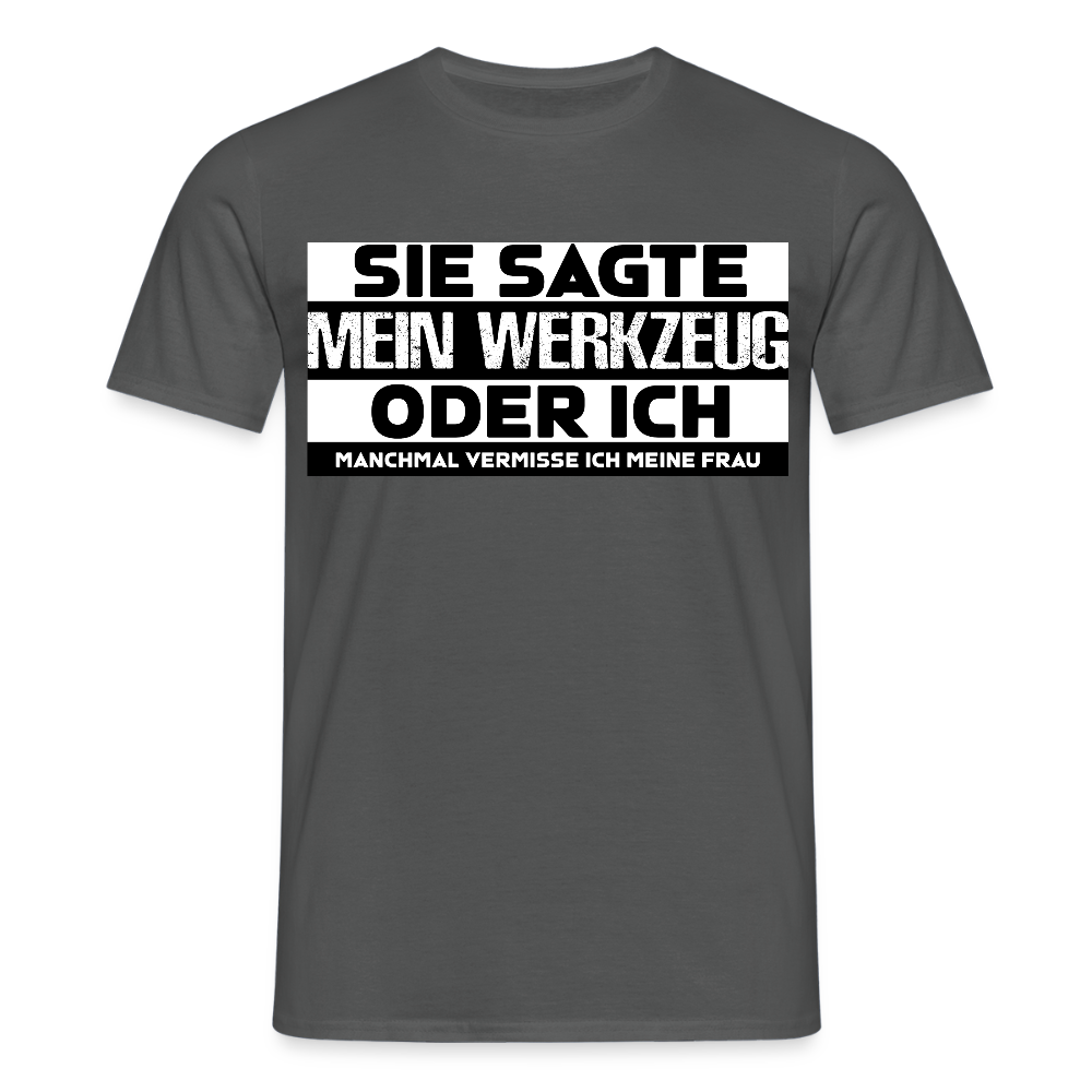 Unisex T-Shirt "Werkzeug" - Anthrazit