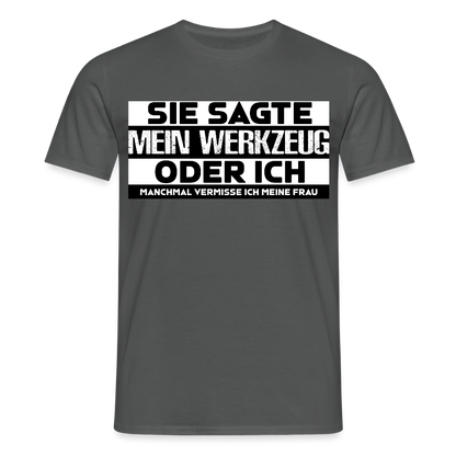 Unisex T-Shirt "Werkzeug" Anthrazit Männer T-Shirt