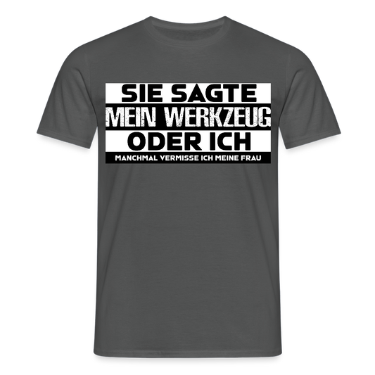 Unisex T-Shirt "Werkzeug" Anthrazit Männer T-Shirt