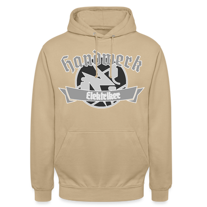 Unisex Hoodie "Elektriker" Beige Unisex Hoodie