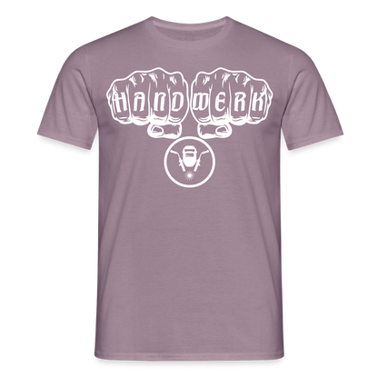 Unisex T-Shirt "Schweisser" Lilagrau Männer T-Shirt