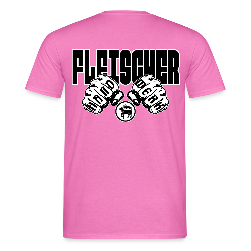 Unisex T-Shirt "Fleischer" (beidseitig bedruckt) Pink Männer T-Shirt