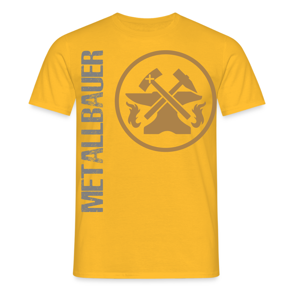 Unisex T-Shirt "Metallbauer" Gelb Männer T-Shirt