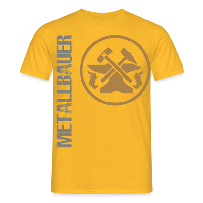Unisex T-Shirt "Metallbauer" Gelb Männer T-Shirt
