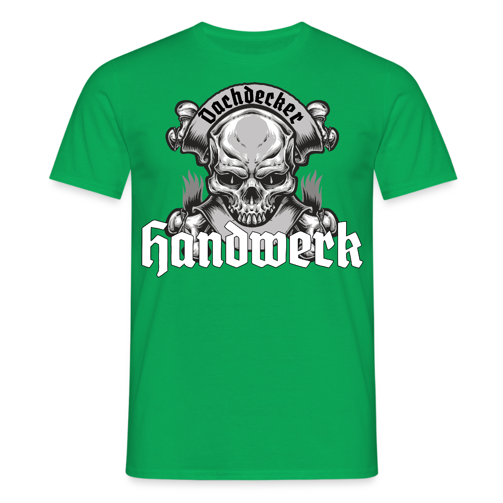 Unisex T-Shirt "Skull-Dachdecker" Kelly Green Männer T-Shirt