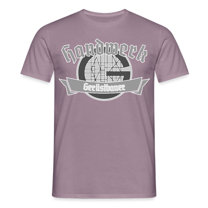 Unisex T-Shirt "Gerüstbauer" Lilagrau Männer T-Shirt