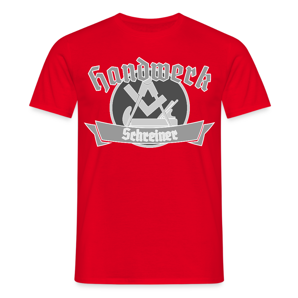 Unisex T-Shirt "Schreiner" Rot Männer T-Shirt