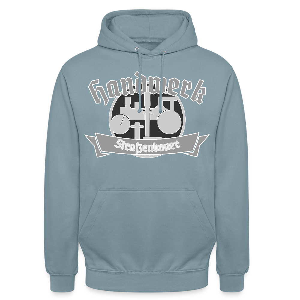 Unisex Hoodie "Strassenbauer" Nebelblau Unisex Hoodie