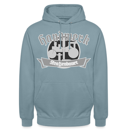 Unisex Hoodie "Strassenbauer" Nebelblau Unisex Hoodie