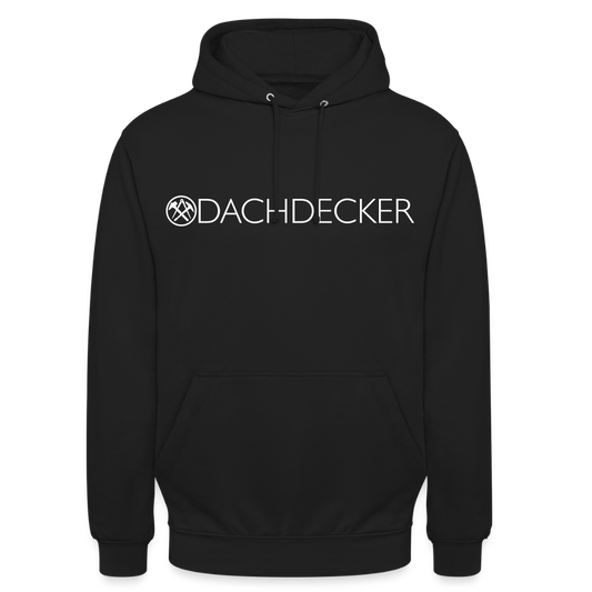 Unisex Hoodie "Dachdecker" - Schwarz