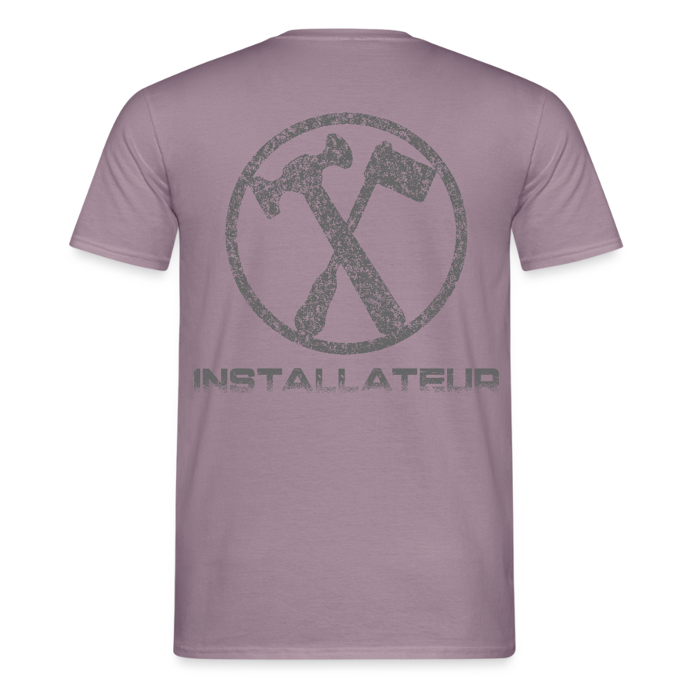 Unisex T-Shirt "Installateur" Lilagrau Männer T-Shirt