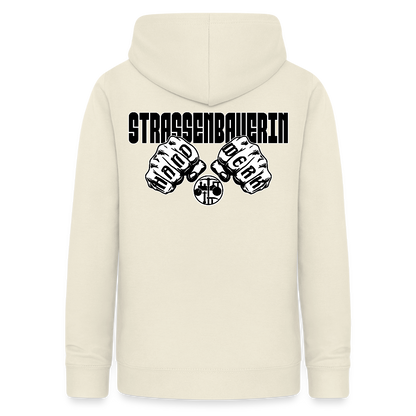 Frauen Hoodie "Strassenbauerin" (beidseitig beruckt) Vanille-Milchshake Frauen Hoodie