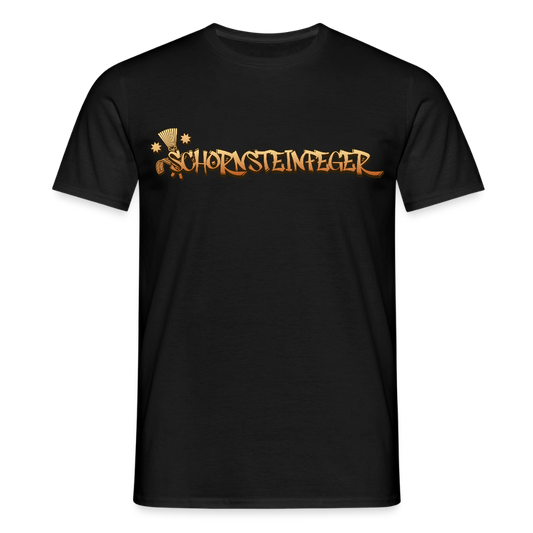 Unisex T-Shirt "Schornsteinfeger" Schwarz Männer T-Shirt